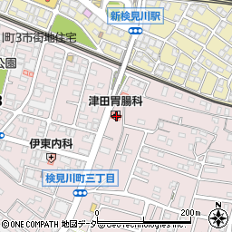 津田会津田胃腸科医院周辺の地図