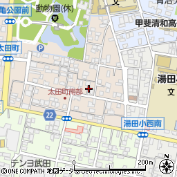 山梨県甲府市太田町16周辺の地図