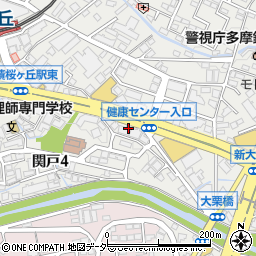 東京都多摩市関戸4丁目7周辺の地図