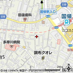 東京都調布市国領町4丁目60-9周辺の地図