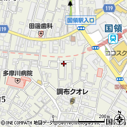 東京都調布市国領町4丁目60-8周辺の地図