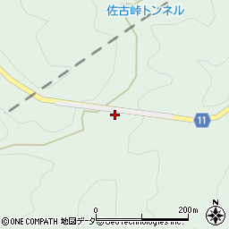 柴山トンネル周辺の地図