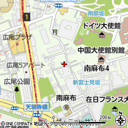東京都港区南麻布4丁目2-15周辺の地図