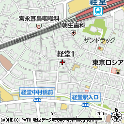 ＣａｓａＣａｌｉｅｎｔｅ経堂周辺の地図