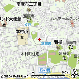 東京都港区南麻布3丁目9-17周辺の地図