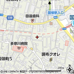 東京都調布市国領町4丁目57周辺の地図