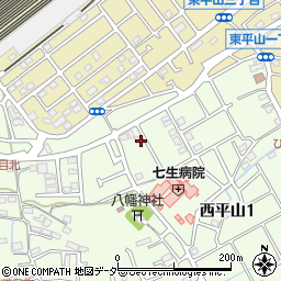 東京都日野市西平山1丁目30周辺の地図