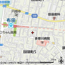 東京都調布市国領町5丁目28周辺の地図