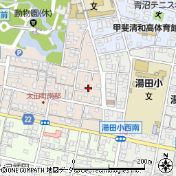 山梨県甲府市太田町14周辺の地図