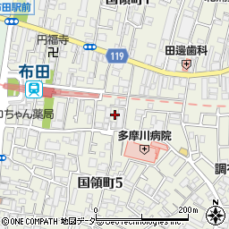 東京都調布市国領町5丁目28-57周辺の地図