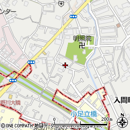 東京都調布市入間町2-19-41駐車場周辺の地図