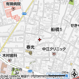 東京都世田谷区船橋1丁目48-10周辺の地図