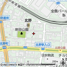 東京都八王子市北野町周辺の地図