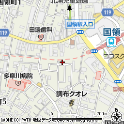 東京都調布市国領町4丁目62-2周辺の地図