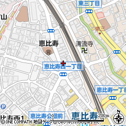 恵比寿ヘンミデンタルオフィス周辺の地図