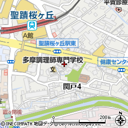 東京都多摩市関戸4丁目4-14周辺の地図