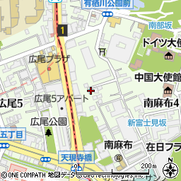 東京都港区南麻布4丁目2-6周辺の地図