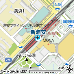 新浦安駅周辺の地図