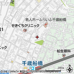東京都世田谷区船橋1丁目4周辺の地図