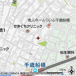 東京都世田谷区船橋1丁目4-16周辺の地図