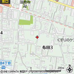東京都調布市布田3丁目6周辺の地図