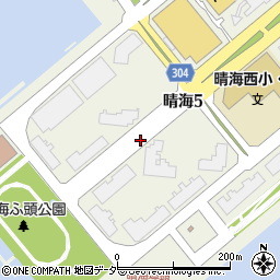 東京都中央区晴海5丁目周辺の地図