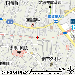 東京都調布市国領町4丁目53周辺の地図