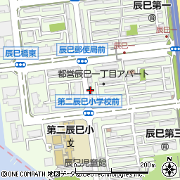 都営辰巳１丁目アパート５９号棟周辺の地図