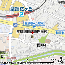 東京都多摩市関戸4丁目4-5周辺の地図