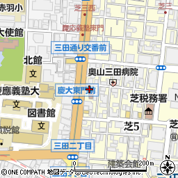 慶應義塾前郵便局周辺の地図
