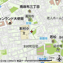 東京都港区南麻布3丁目9周辺の地図