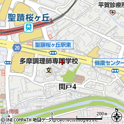 東京都多摩市関戸4丁目4-12周辺の地図