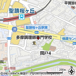 東京都多摩市関戸4丁目4周辺の地図