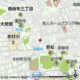 東京都港区南麻布3丁目3-23周辺の地図