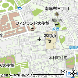 東京都港区南麻布3丁目6-12周辺の地図