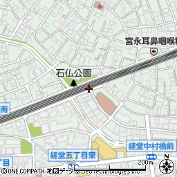 東京都世田谷区経堂周辺の地図