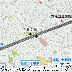 東京都世田谷区経堂周辺の地図