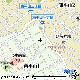東京都日野市西平山1丁目26周辺の地図