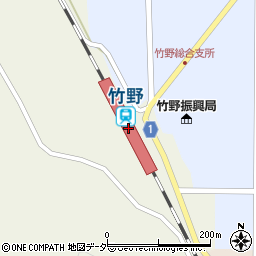 竹野駅周辺の地図