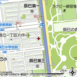 都営辰巳１丁目アパート５５号棟周辺の地図