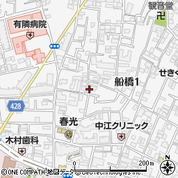 東京都世田谷区船橋1丁目48-13周辺の地図