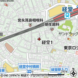 東京都世田谷区経堂1丁目31-18周辺の地図