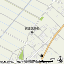 素波武神社周辺の地図