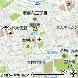 東京都港区南麻布3丁目9-8周辺の地図