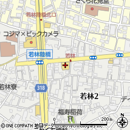 モビリティ東京　若林淡島通り店周辺の地図