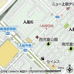 千葉県浦安市入船周辺の地図