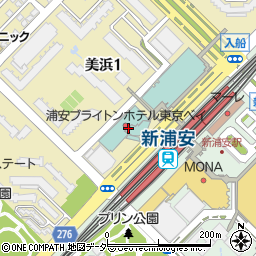 タイムズ浦安ブライトンホテル東京ベイ駐車場周辺の地図