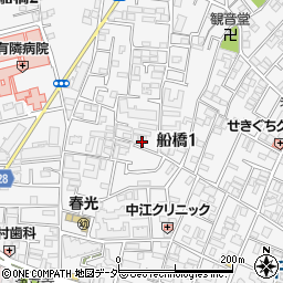 東京都世田谷区船橋1丁目48周辺の地図