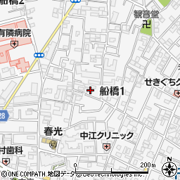 東京都世田谷区船橋1丁目48-2周辺の地図
