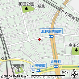 釜寅　八王子店周辺の地図